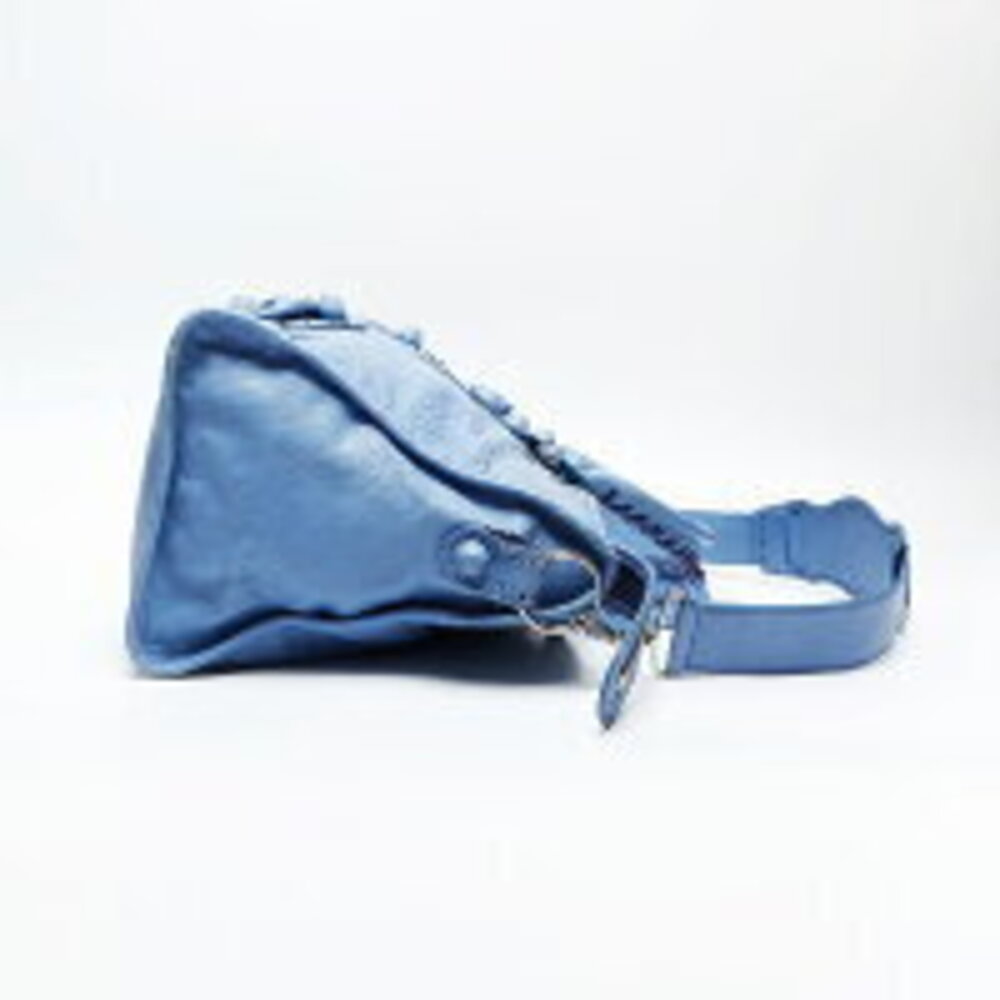 Balenciaga City Leather Handbag Blue - Picture 5 of 13
